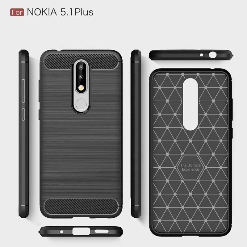 Ốp Lưng Nokia X5 /5.1 Plus Chống Sốc Hiệu Likgus Cao Cấp được làm bằng chất liệu TPU mền giúp bạn bảo vệ toàn diện mọi góc cạnh của máy rất tốt lớp nhựa này khá mỏng bên ngoài kết hợp thêm bên trên và dưới dạng carbon rất sang ...
